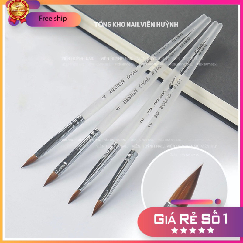 Original Kolinsky 3D flower nail powder brush