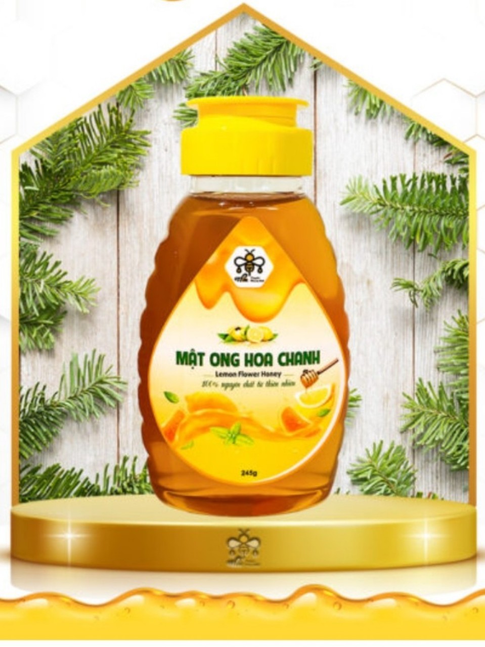 🍯 Mật ong hoa chanh 245g - Thuyên Phong Mật 🐝