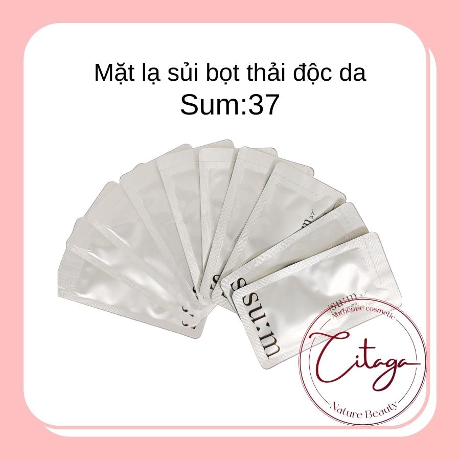 Mặt Nạ Sủi Bọt Thải Độc Da Sum 37 dạng gói Sample 2ml - Citaga cosmetic