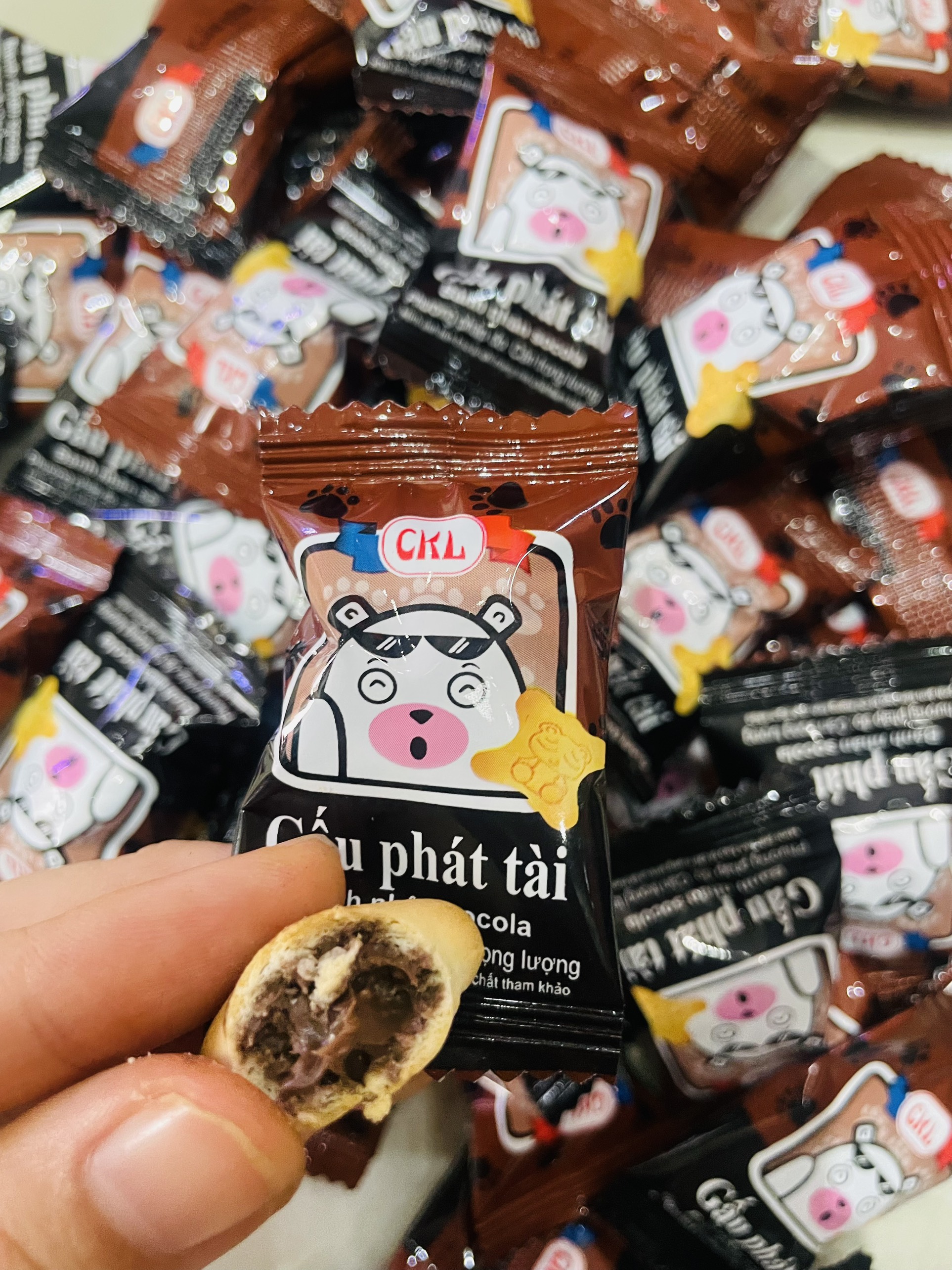 Bánh gấu nhân kem túi 313g