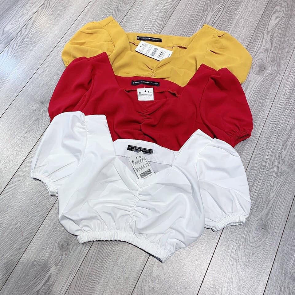 ÁO CROPTOP NHÚN NGỰC CHUN EO