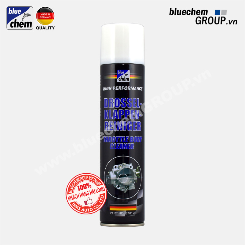 Dung dịch Vệ sinh Hệ thống Họng gió - Bướm ga (Throttle Body Cleaner) Bluechem 280ml