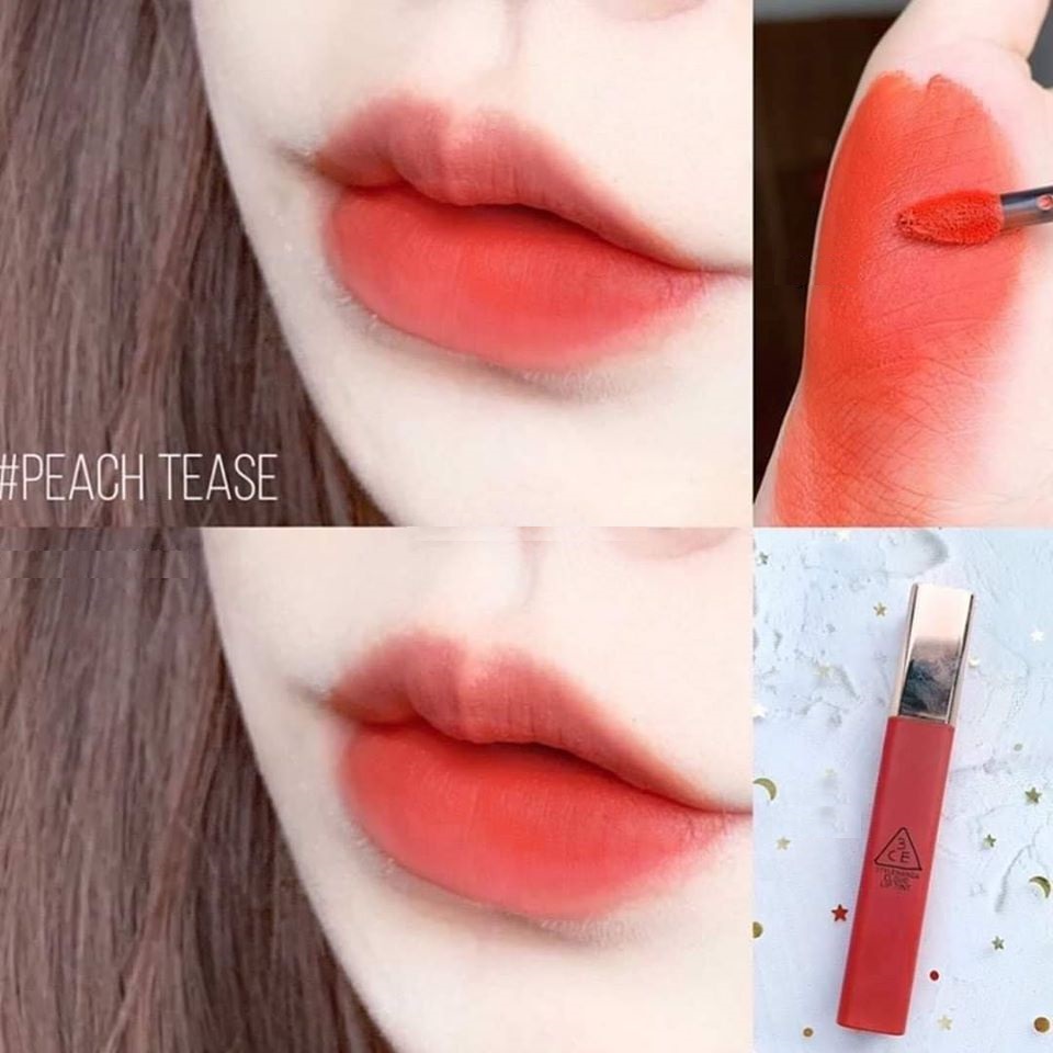 Son 3ce cloud lip tint Peach tease màu đỏ cam đào