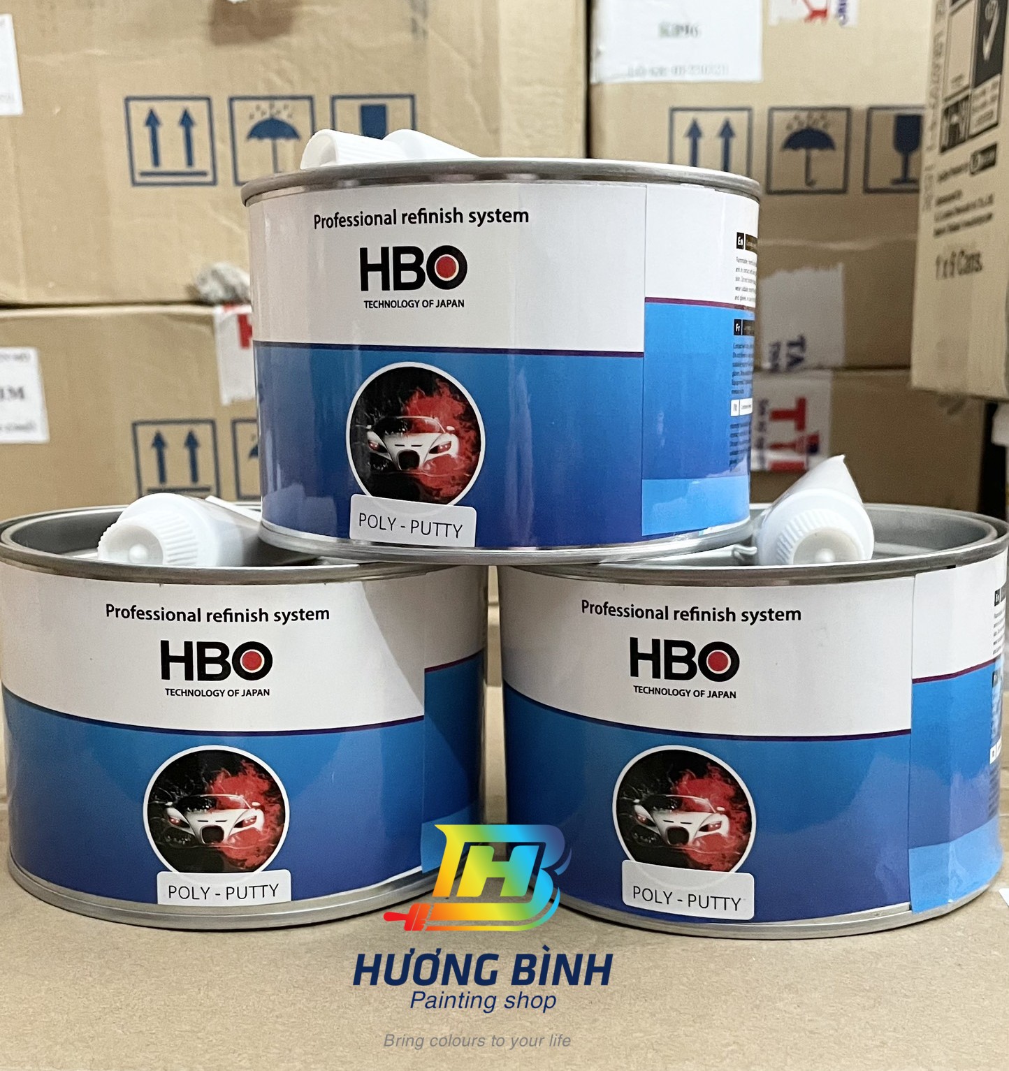 [Lon 1kg] Matit trét láng HBO loại 2 thành phần