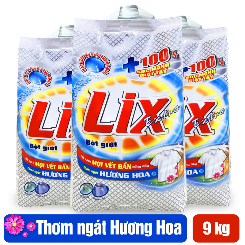Bột giặt LIX extra hương hoa 9kg EB010
