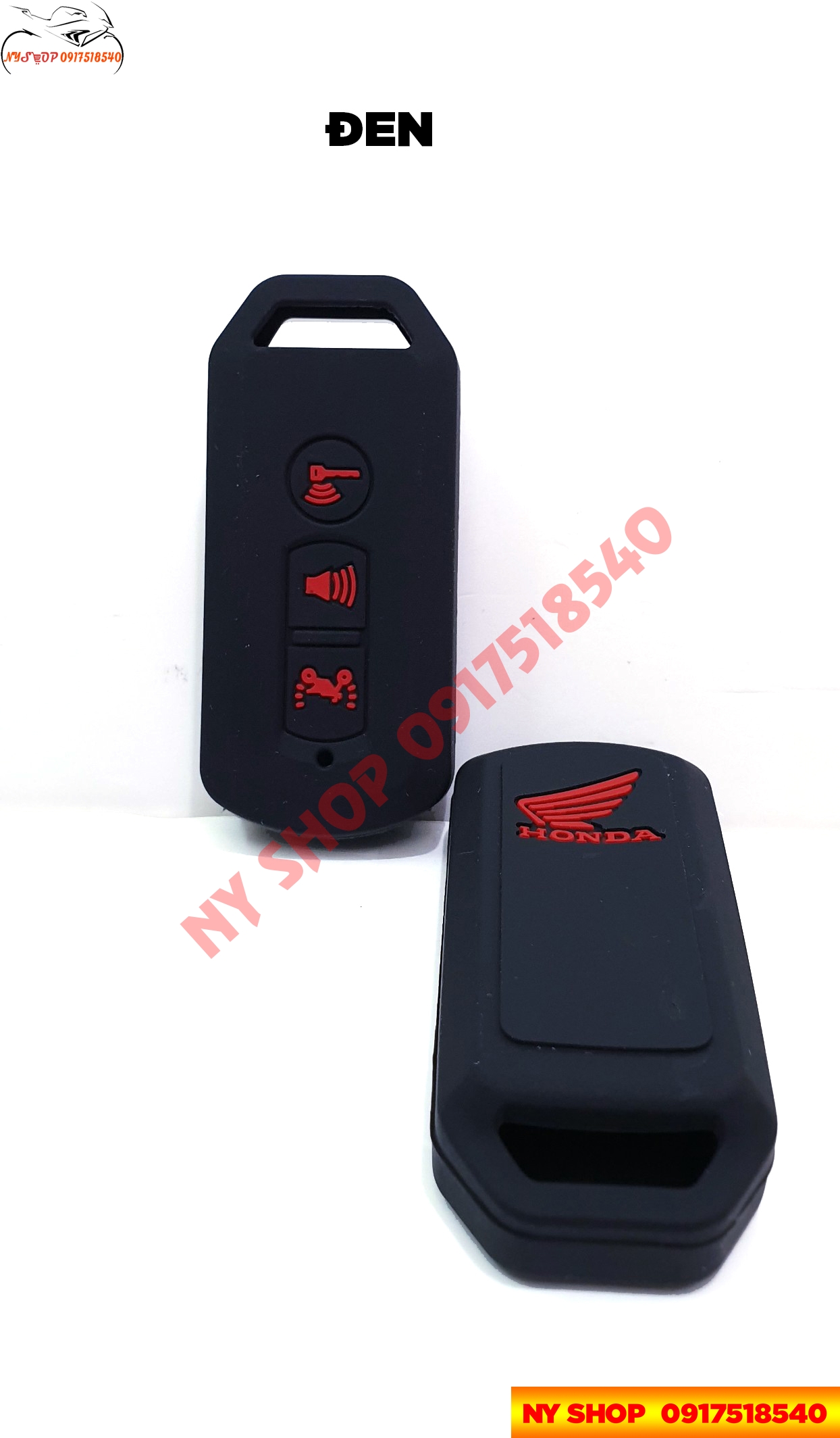 Bọc Chìa Khóa Smartkey 3 Nút Cho SH, SH Mode, PCX, Cub 125 ( Màu Đen )