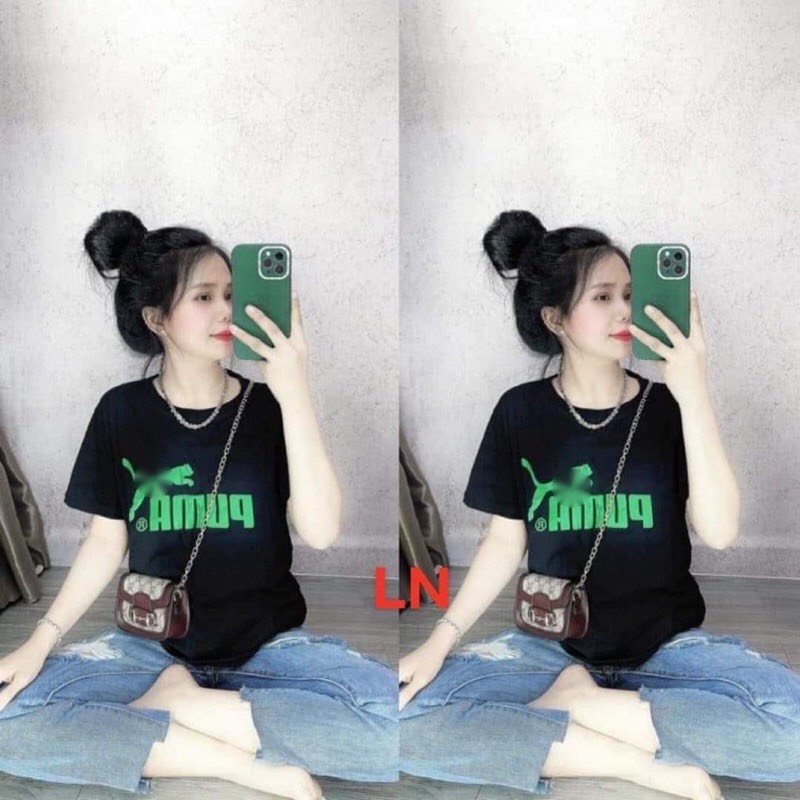 Áo phông chữ xanh PUMA