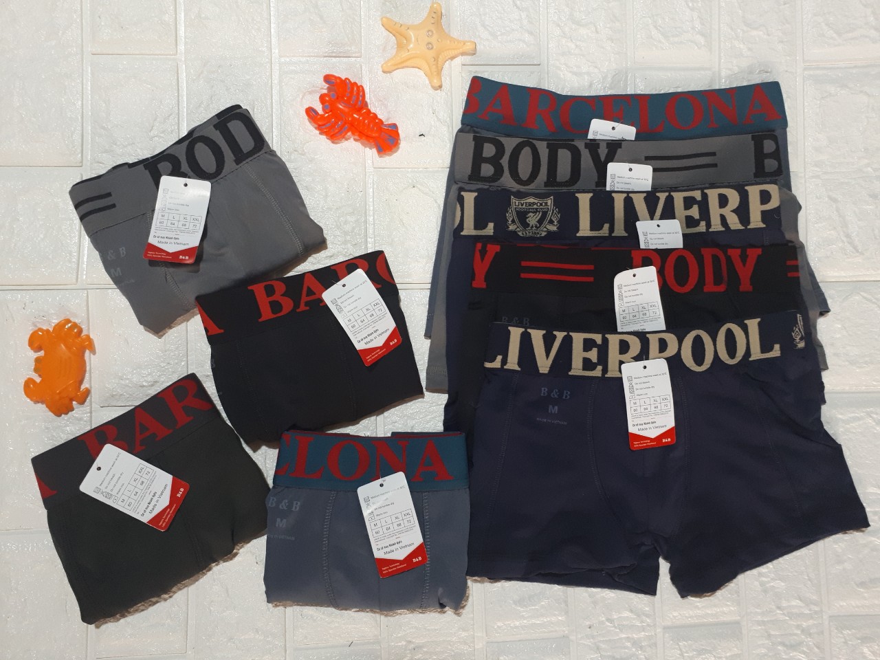 SET 5 QUẦN SỊP ĐÙI NAM THUN LANH SIZE M ĐẾN 3XL