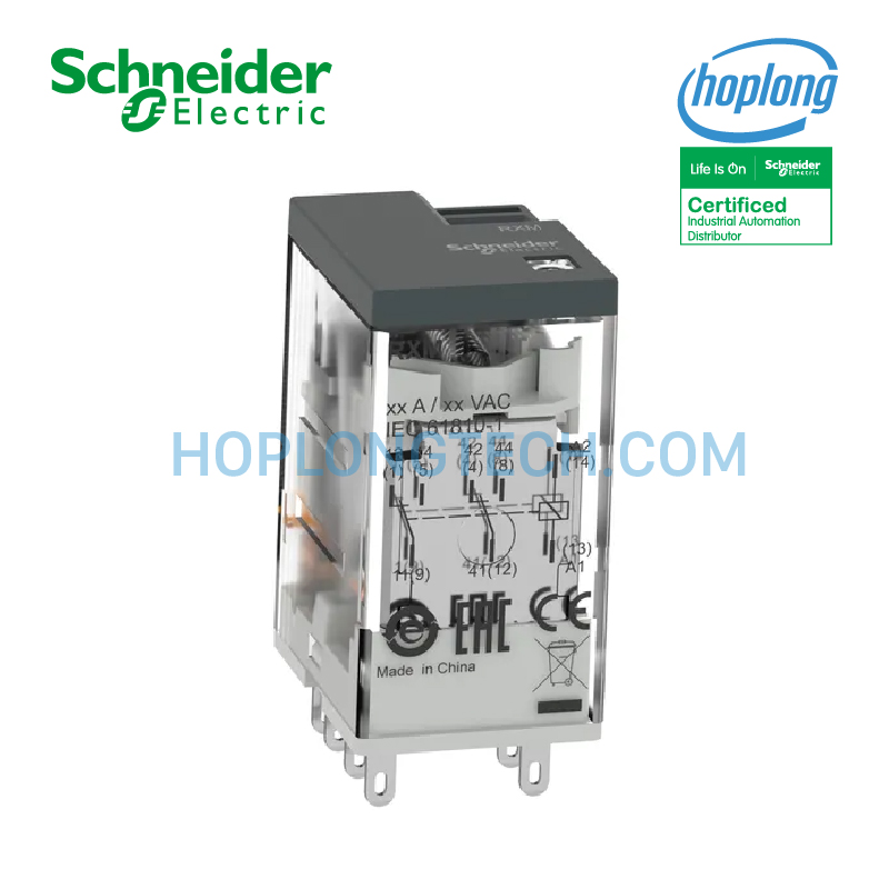 Relay trung gian RXM2LB1P7 Schneider - 2 Poles (8 chân)