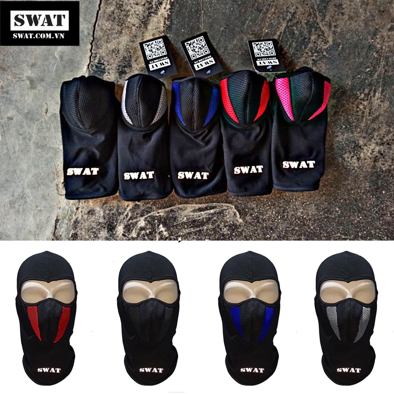 Khăn trùm đầu swat x2 3 lớp mẫu mới