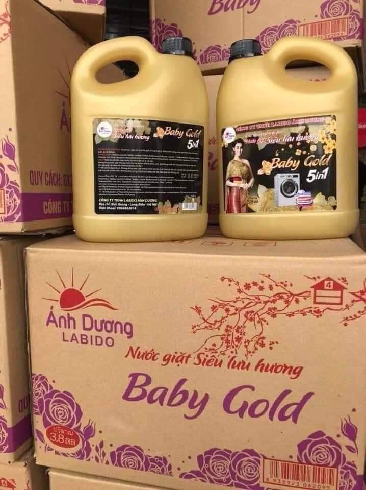 1 CAN NƯỚC GIẶT COMFOR   BABY GOLD ( 1 CAN 3 LIT 6)