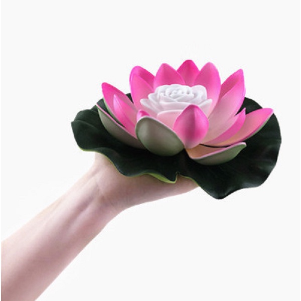 Đèn Hoa sen Nhiều cánh LED 3D 18cm(có thể thả dưới nước,cầu nguyện...)