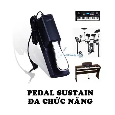 [HCM]Pedal đa năng Cherub WTB-005 - Bàn đạp tạo tiếng vang Sustain Keyboard Pedal cho đàn Organ Piano...- HappyLive Shop