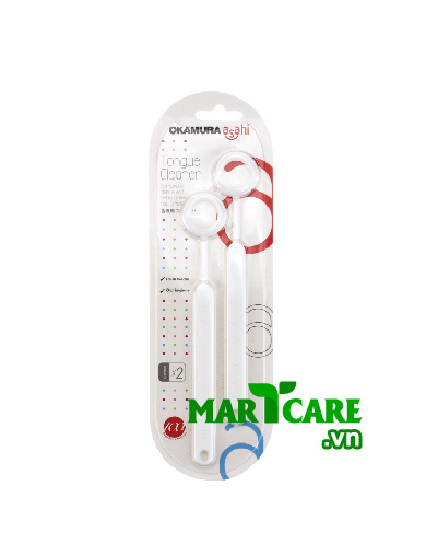 [HCM]Dụng cụ cạo lưỡi Okamura Asahi Nhật Bản - 2 cây