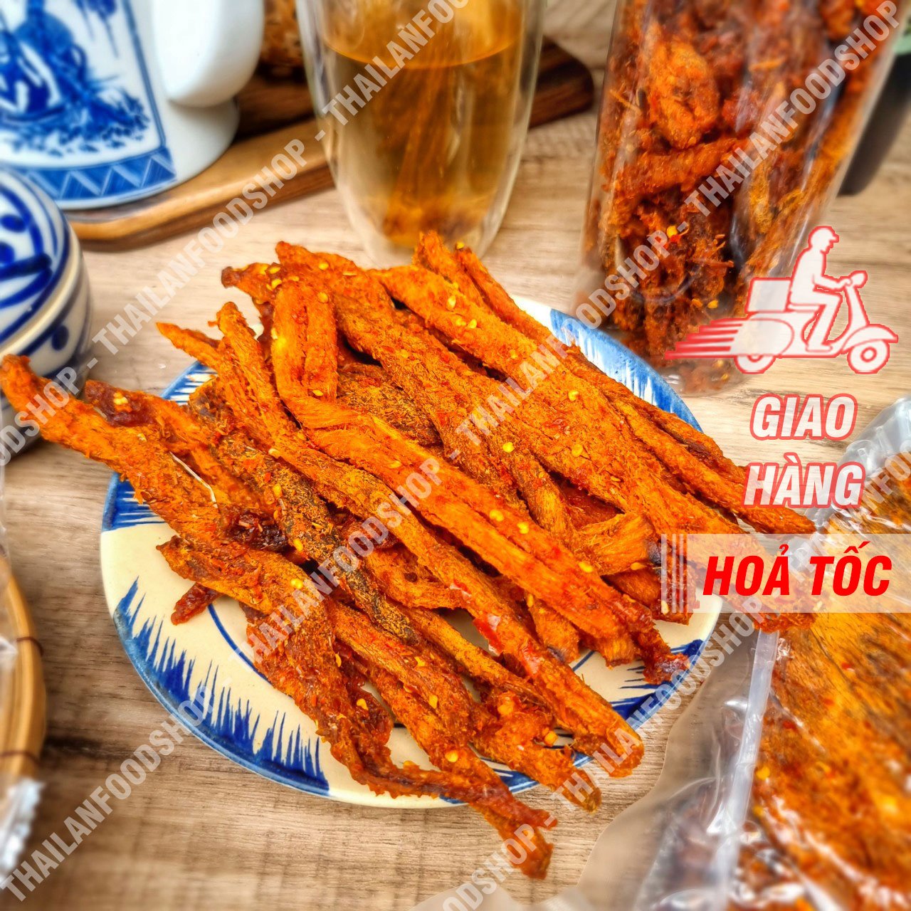Khô Bò Que Vị Tứ Xuyên - Lon 300gr
