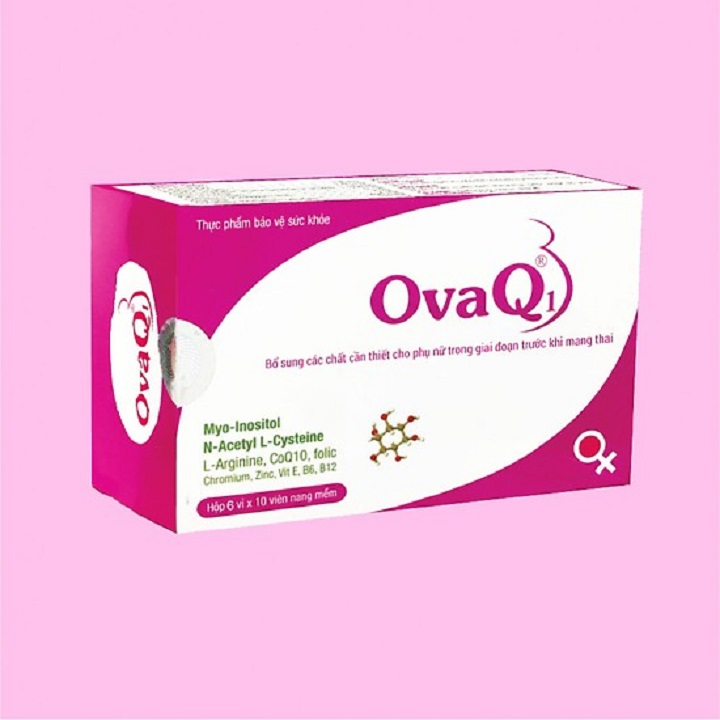 OVAQ1- Giúp khỏe trứng , hỗ trợ các cặp vợ chồng mang thai tự nhiên - hộp 30 viên.