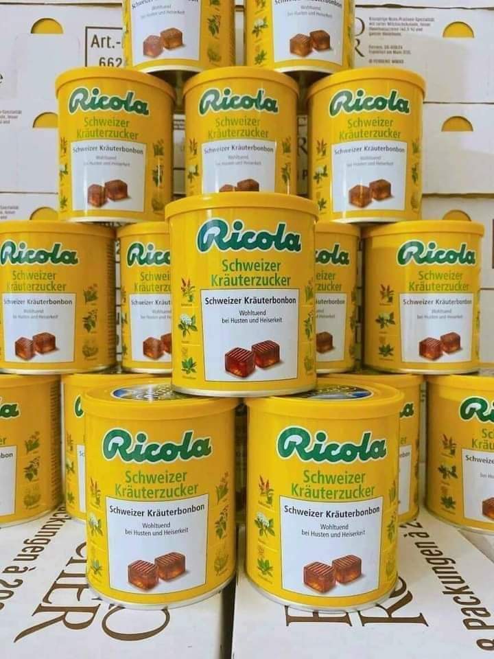 KẸO NGẬM HO RICOLA 250G ĐỨC ( có 200 viên ngậm )