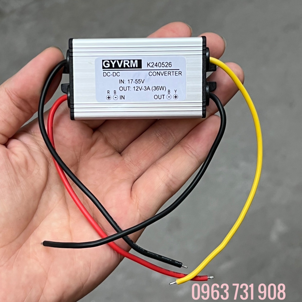 Bộ hạ áp dòng điện DC 24V xuống 12V 3A loại bền
