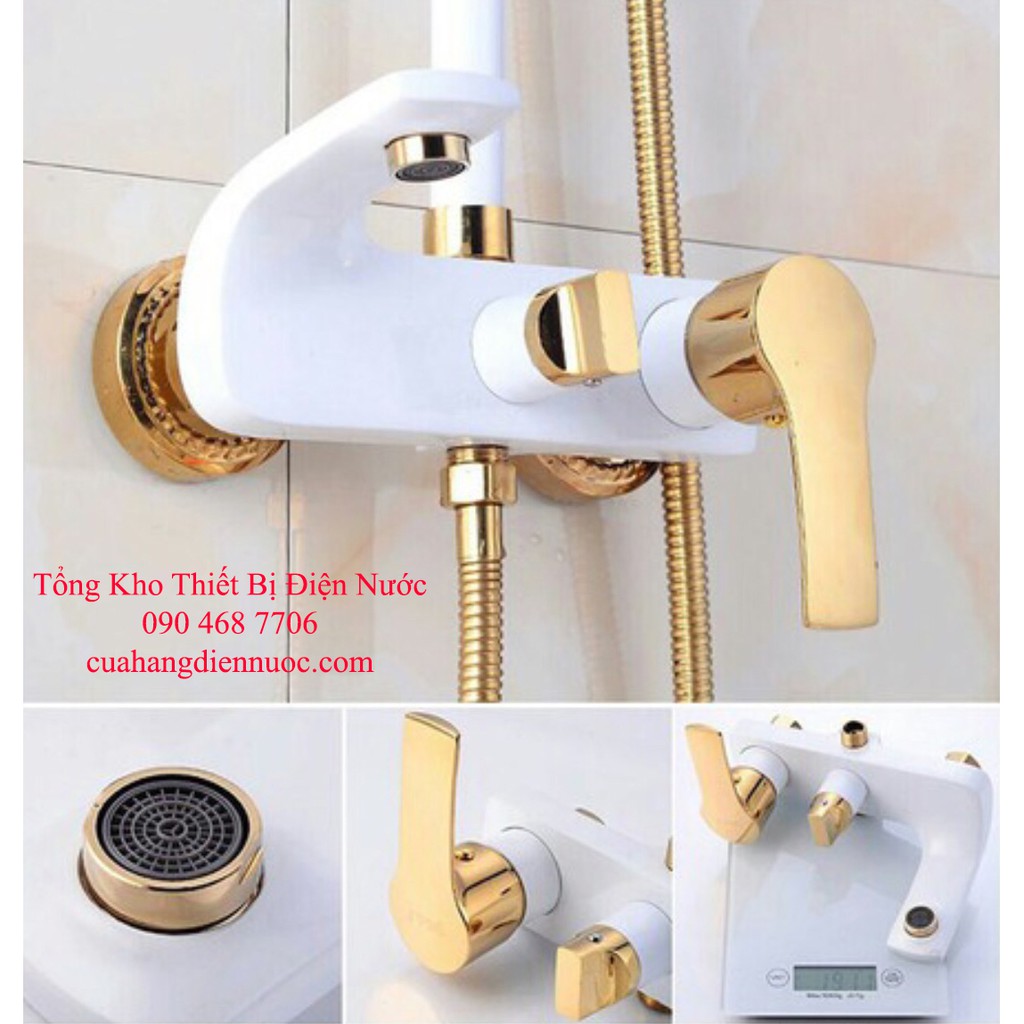 Bộ sen cây cao cấp trắng SC 15
