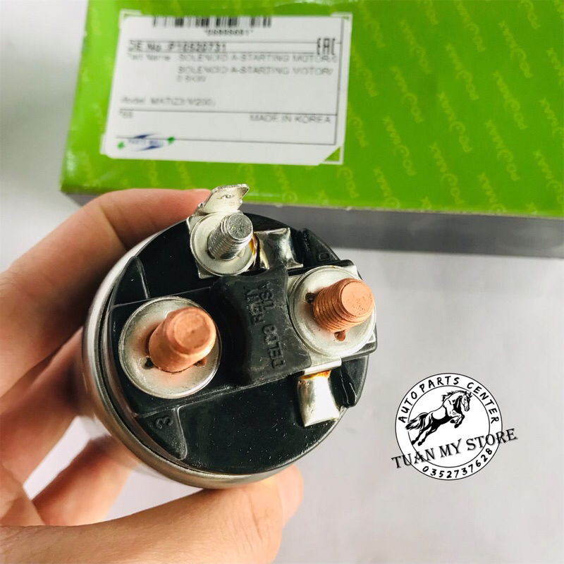 Rơ le đề Matiz-Spark-Gentra (3 lỗ vít)