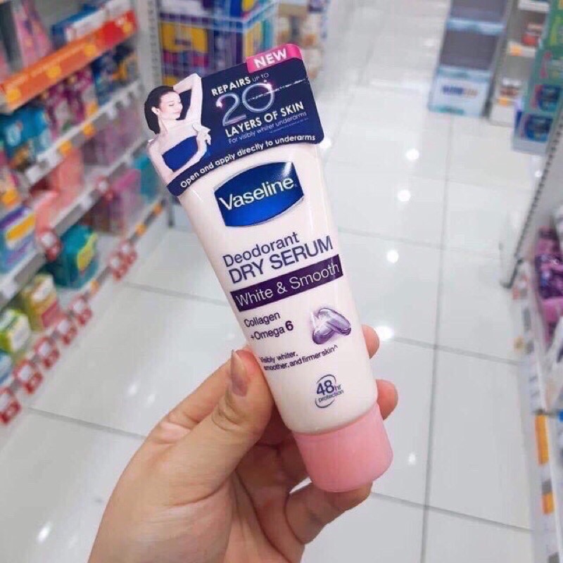 vaseline dry serum tri thâm dưỡng trắng vùng nách