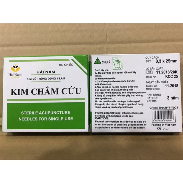 Kim châm cứu Hải Nam số 5 ( 0.3x25)