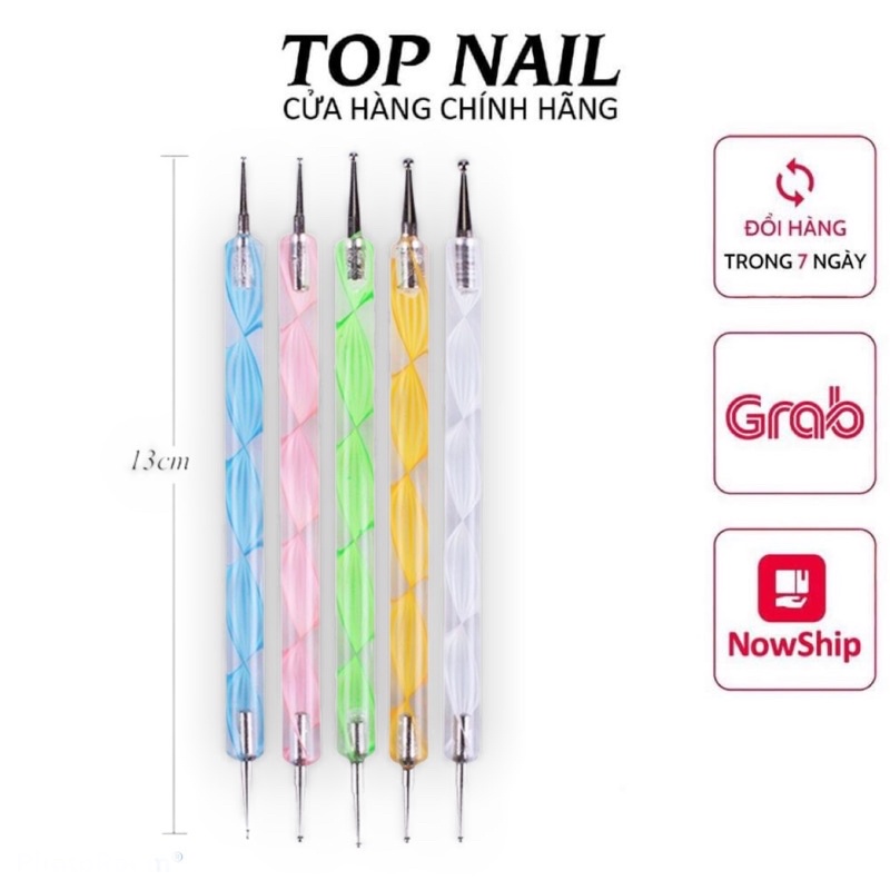 Set bút chấm bi 5 cây,10 đầu bi làm nail