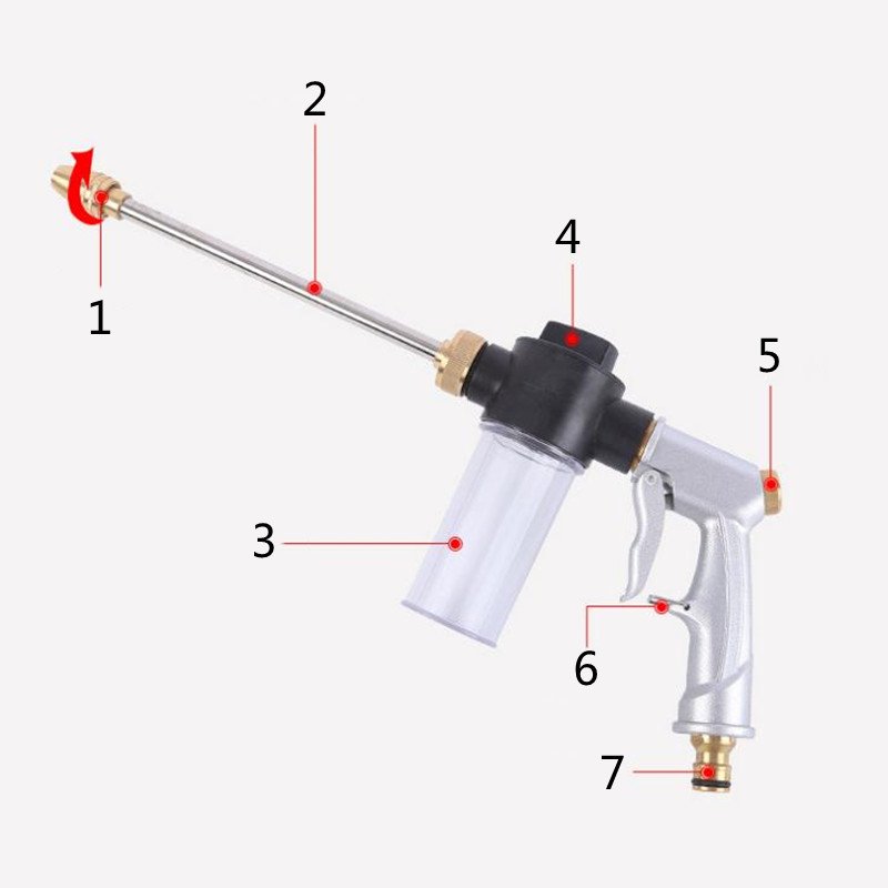 Súng Phun Nước Rửa Xe Áp Suất Cao