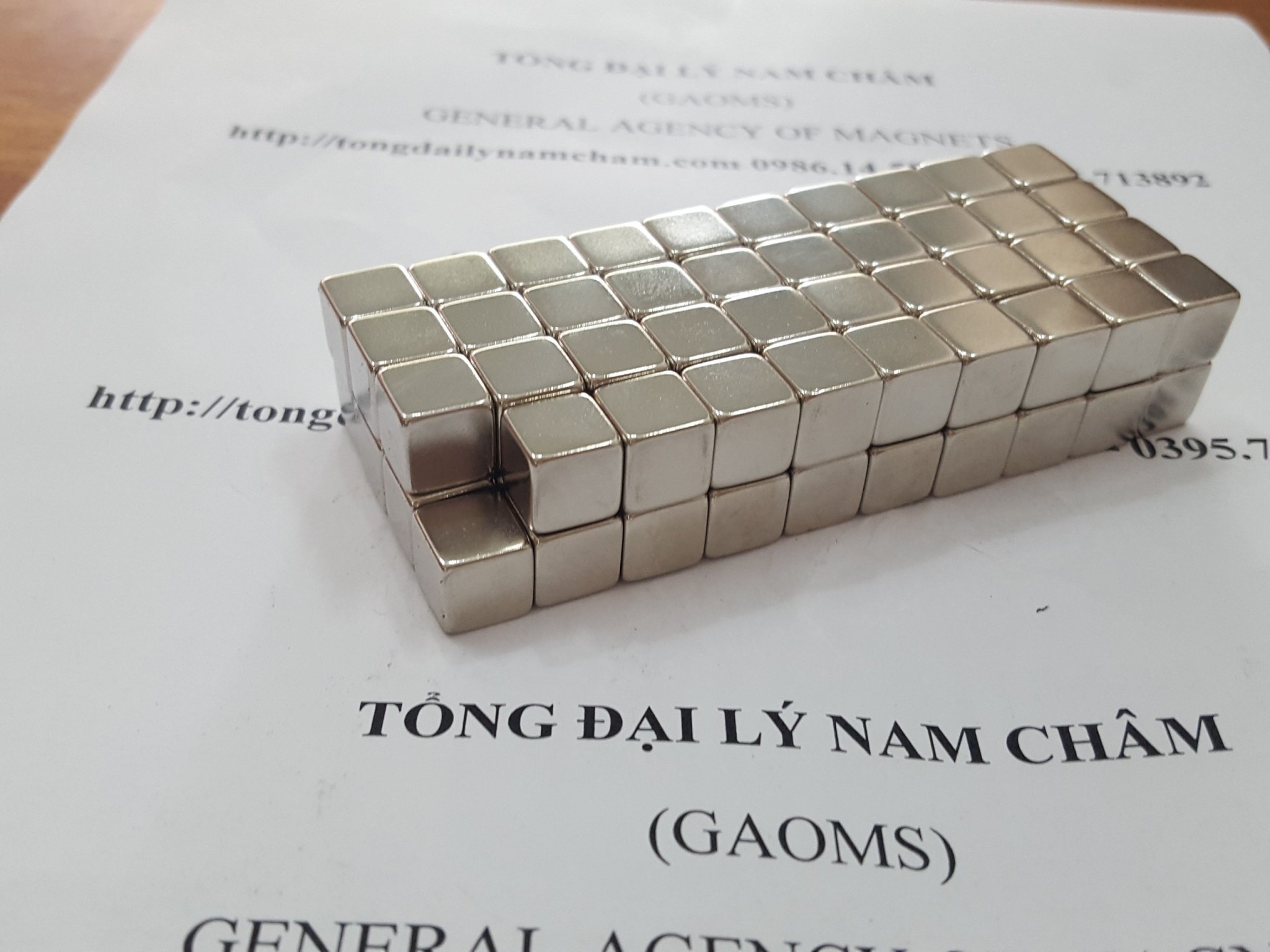5 viên nam châm vuông 10x10x10mm