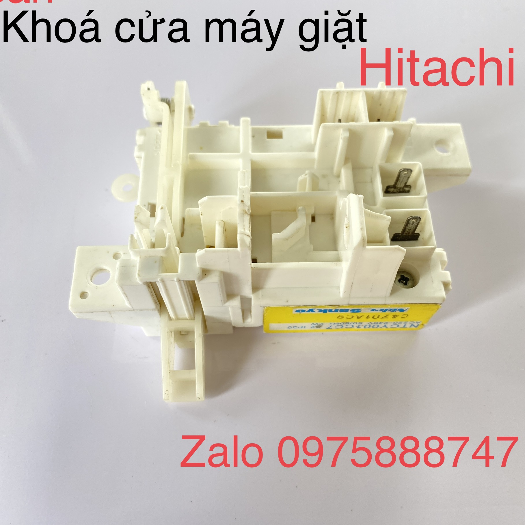 Khoá cửa máy giặt máy giặt Hitachi lông đứng ( hãng tháo máy )