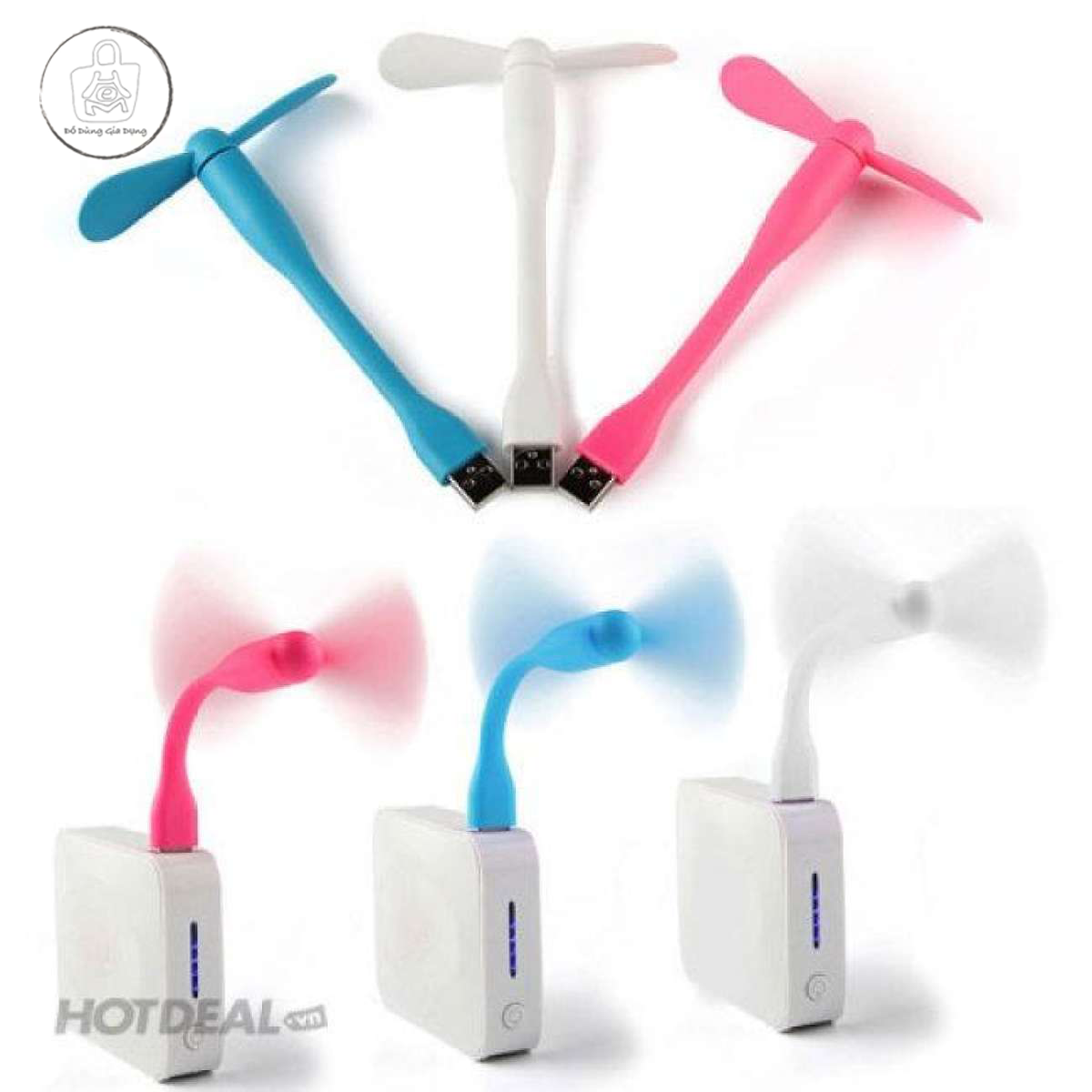 [HCM]QUẠT MINI 2 CÁNH DÙNG NGUỒN USB (Giao Màu Ngẫu Nhiên)