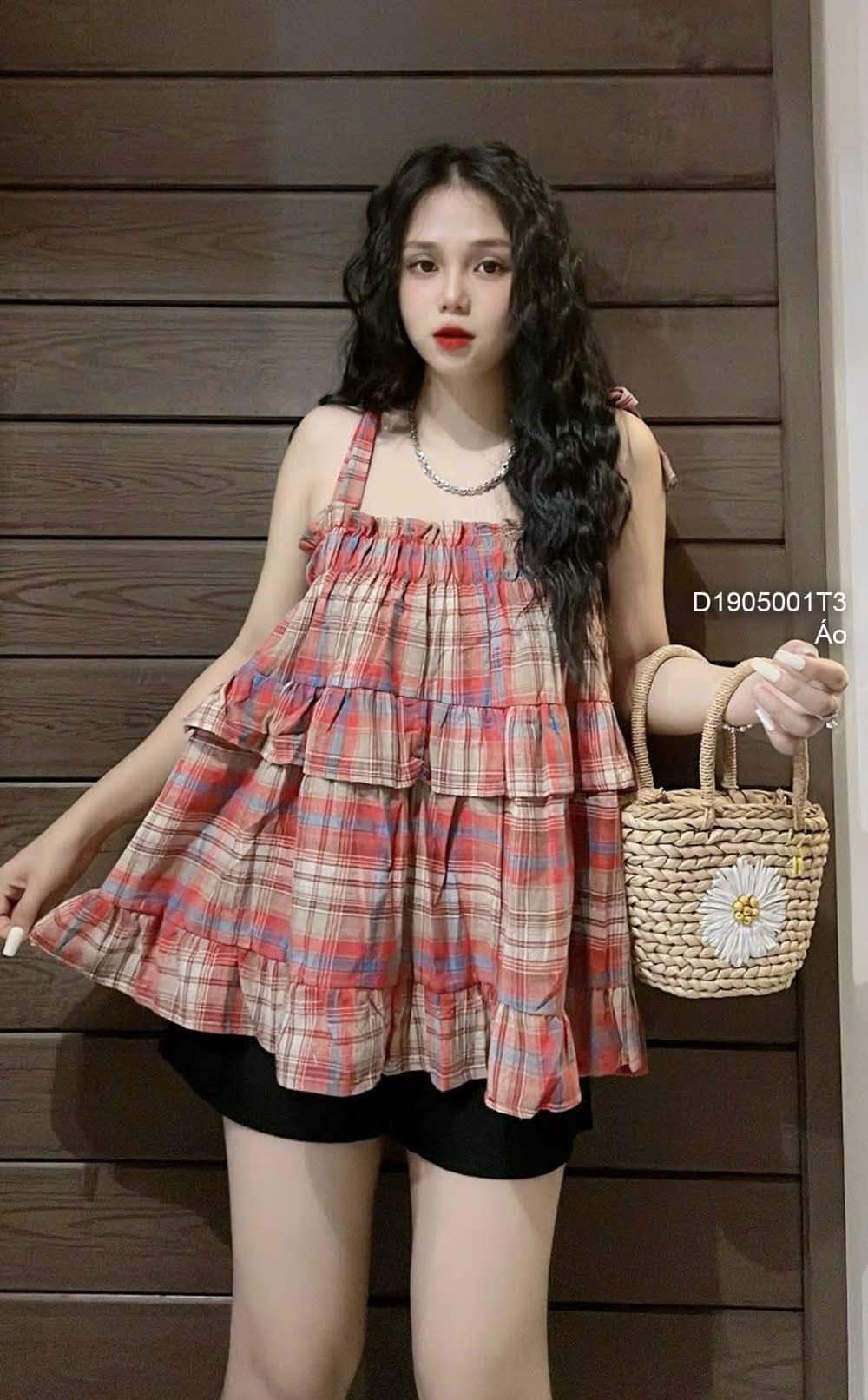 Sét bộ quần đùi áo cột dây