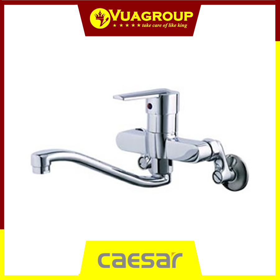 Bộ vòi bếp nóng lạnh gắn tường Caear K376C