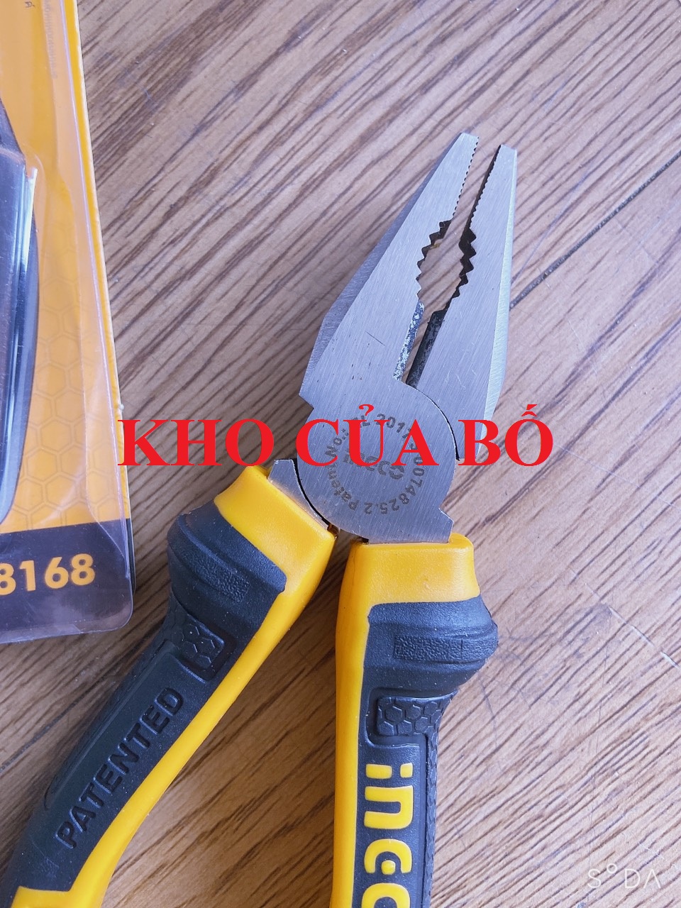 Kềm răng 6"/160mm Ingco HCP08168