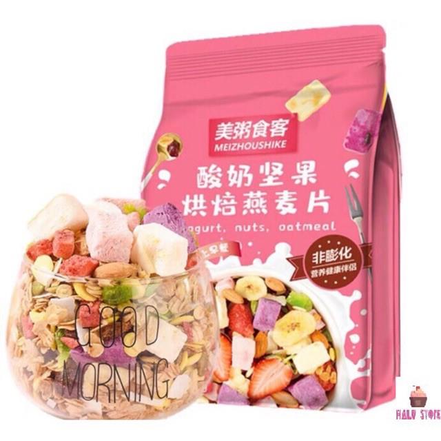 NGŨ CỐC ĂN KIÊNG SỮA CHUA MIX HẠT HOA QUẢ