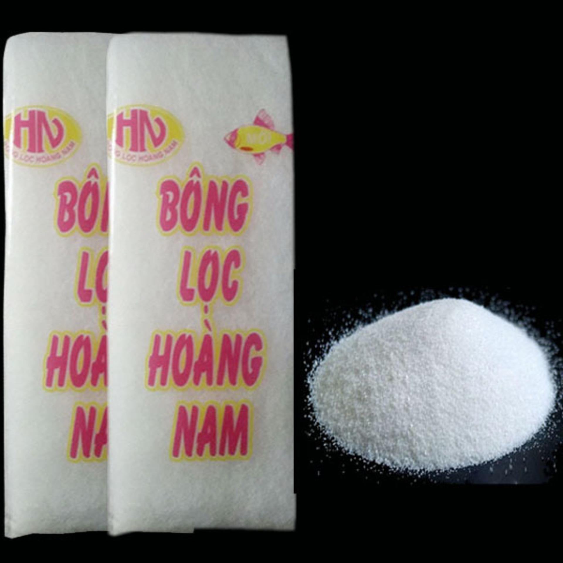 COMBO CÁT THẠCH ANH (2 KG) + 2 BÔNG LỌC BỂ CÁ