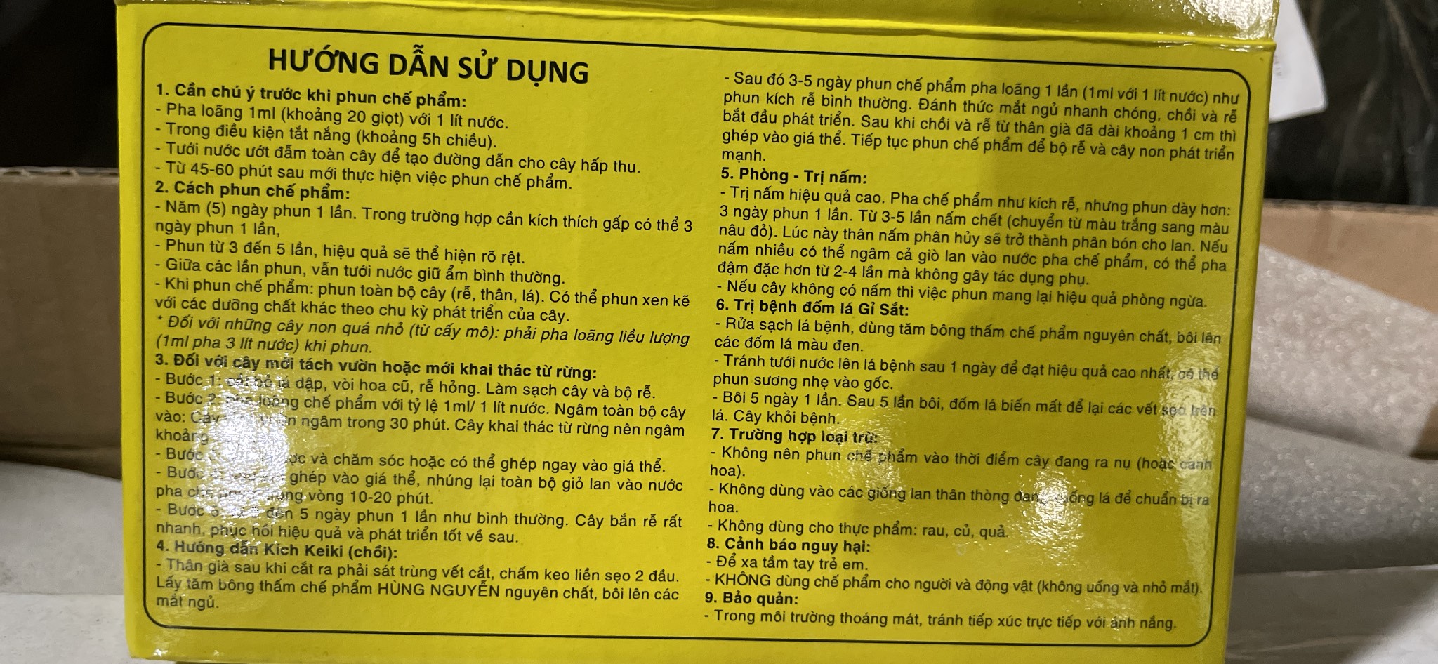 Chế phẩm Hùng Nguyễn - hộp 10 lọ