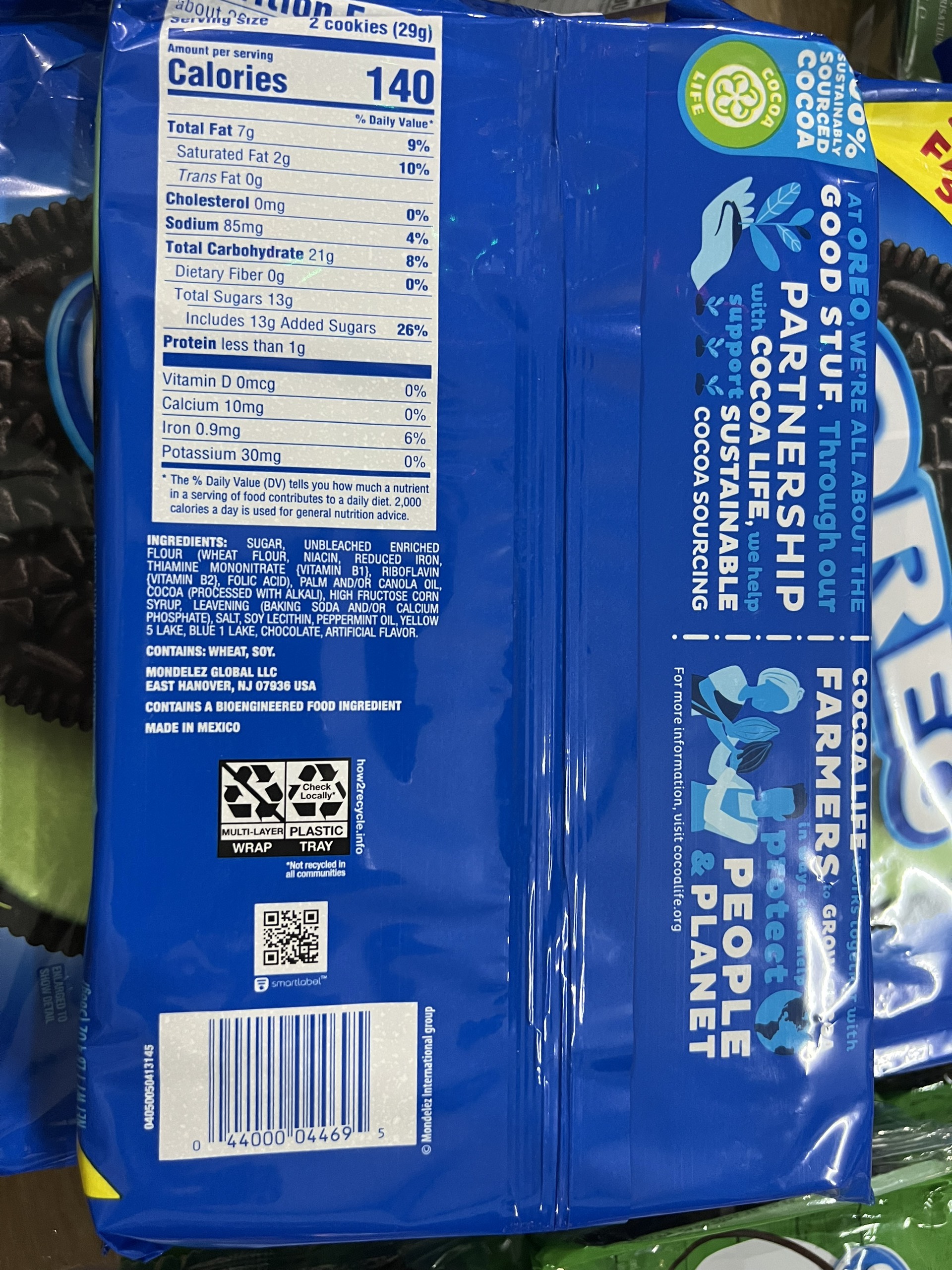 Bánh Oreo Mint Cream Cookies socola