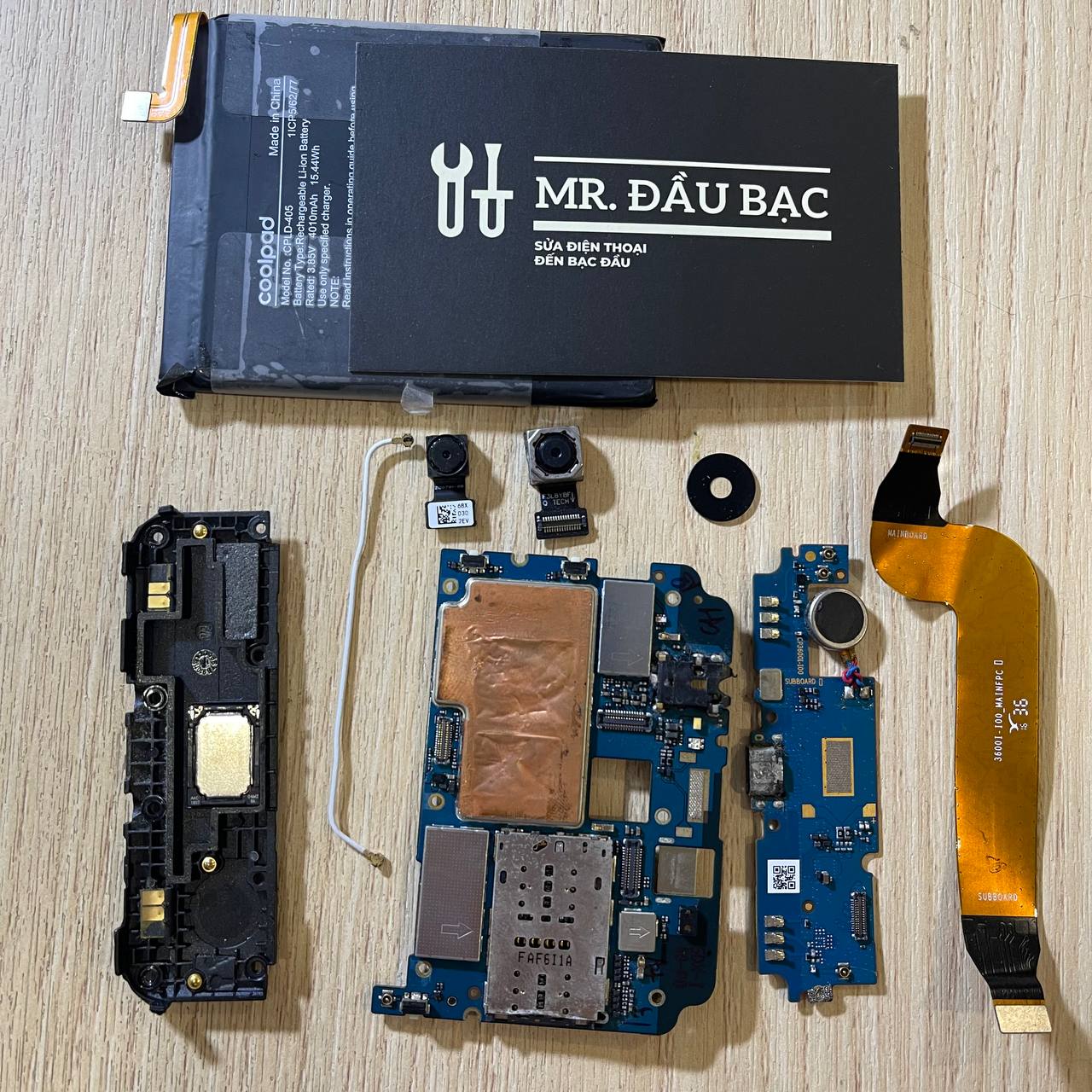 Loa chuông Coolpad Note 5/ Pin gốc tháo máy Coolpad Note 5/ Cục rung/ Main XÁC Coolpad Note 5, ae lấy linh kiện (Linh kiện bóc máy, bốc máy)