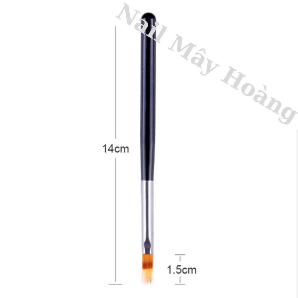 Cọ omber cán gỗ đầu dẹp