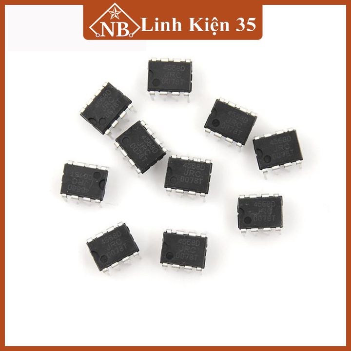 IC chức năng 4558D chân cắm DIP8