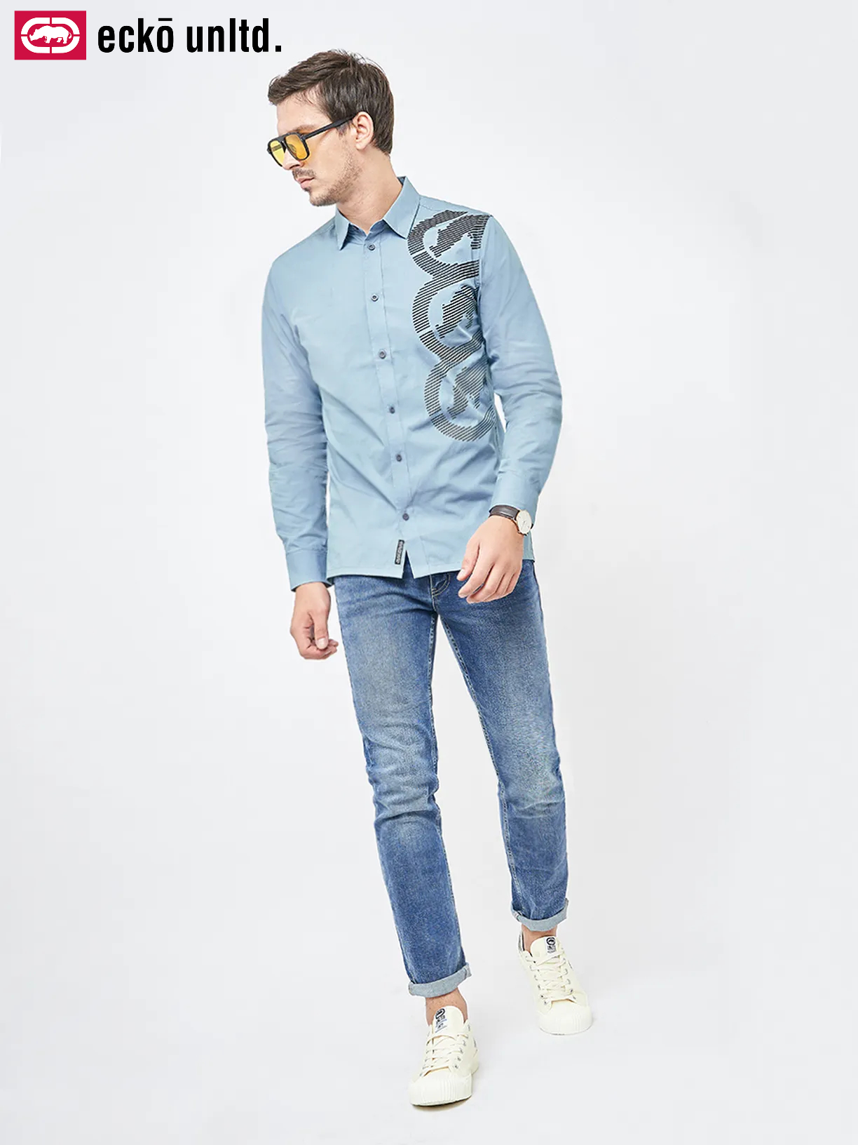 ECKO UNLTD ÁO SƠ MI TAY DÀI MEN OS22-32062