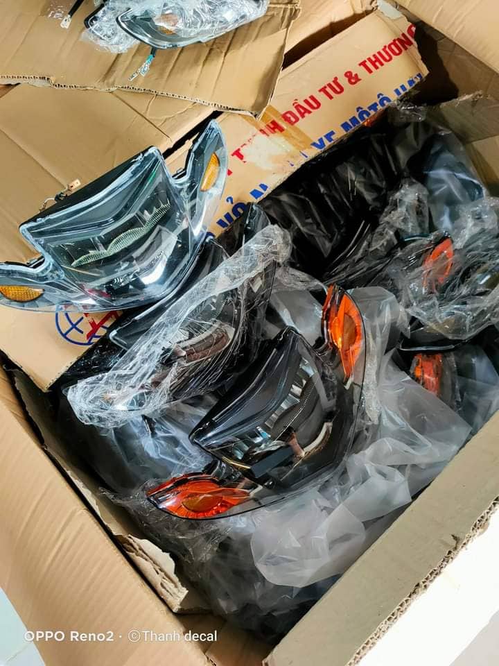 Pha đèn 2 tầng lắp Sirius 50-110cc