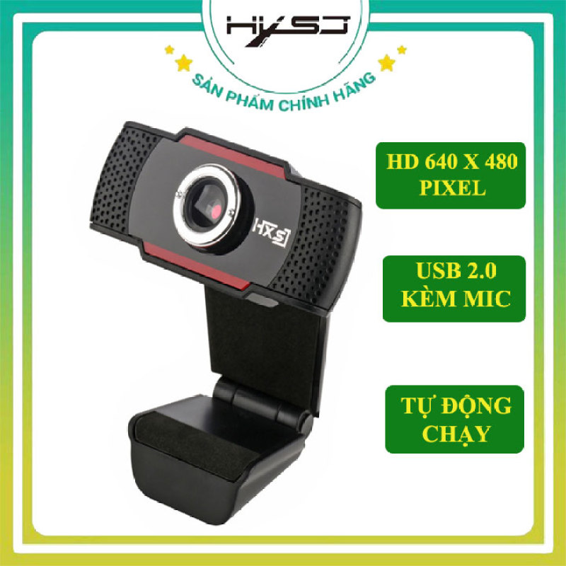 Webcam máy tính HXSJ S20 (↓GIẢM GIÁ CỰC SỐC↓) Webcam pc laptop học online, trực tuyến , Webcam HD tích hợp Mic truyền tải âm thanh trung thực, hình ảnh sắc nét - Hàng Chính Hãng