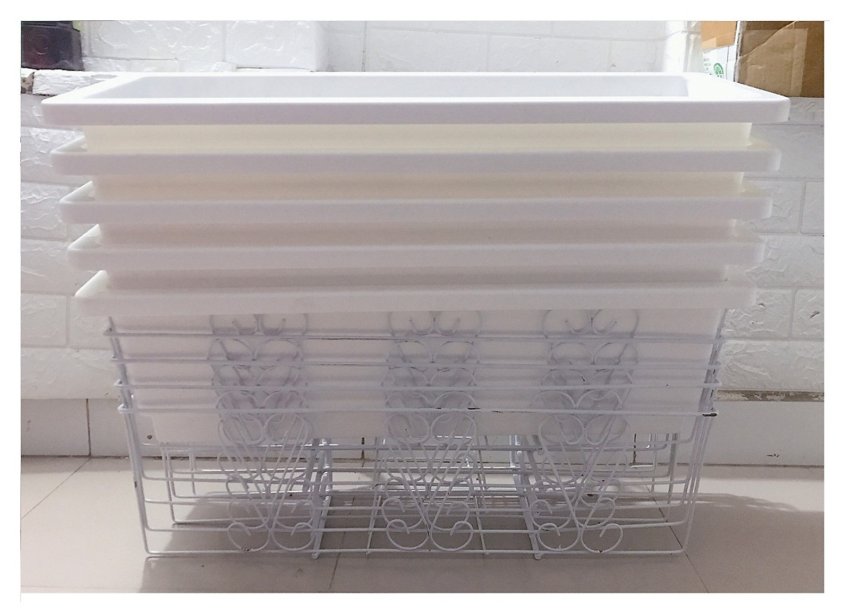 chậu và giá treo ban công dài 48cm và 67cm