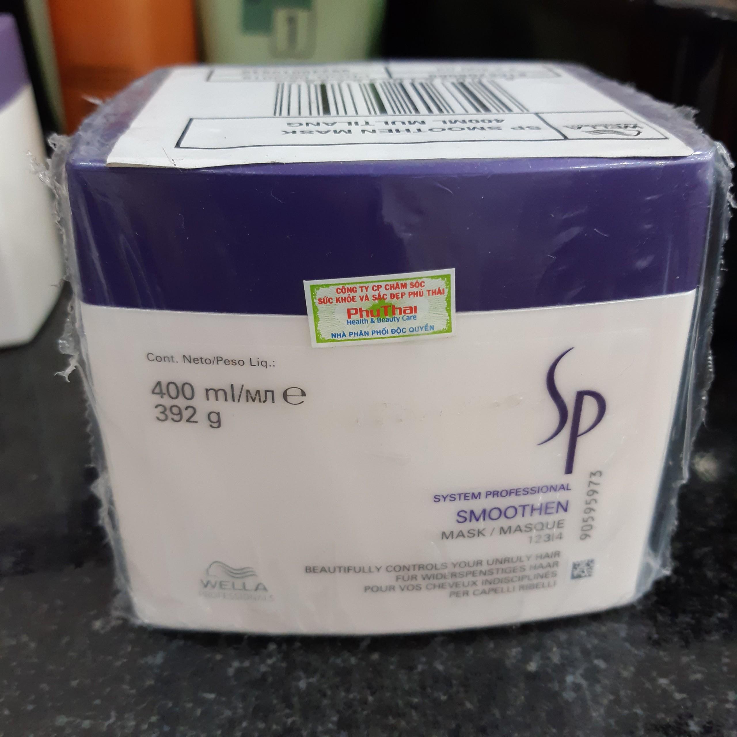 [HCM]HẤP DẦU SIÊU MƯỢT CHO TÓC THẲNG SP WELLA SMOOTHEN MASK 400ML