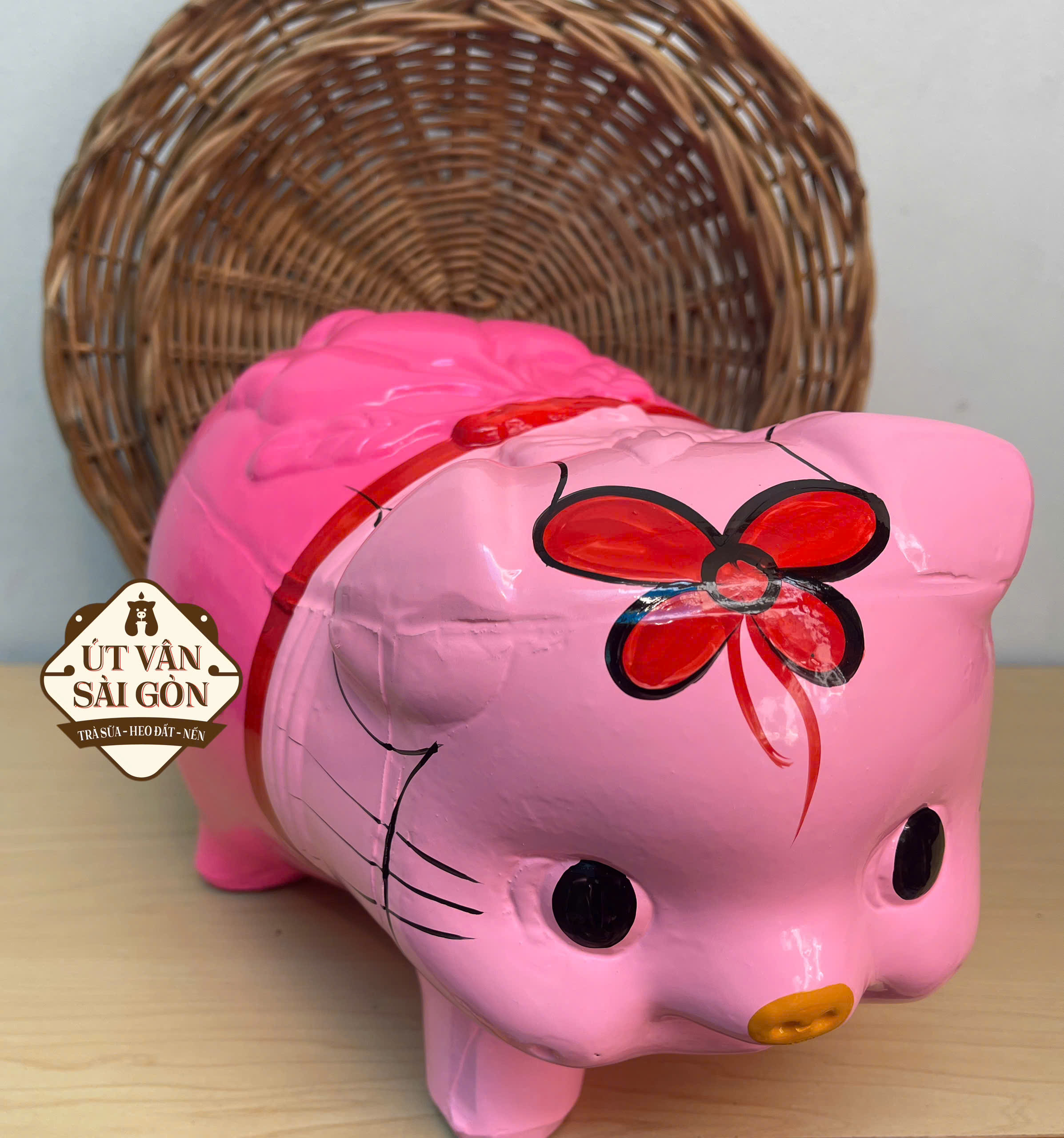 Heo đất tiết kiệm Kitty size XL ( 28x18x20 )