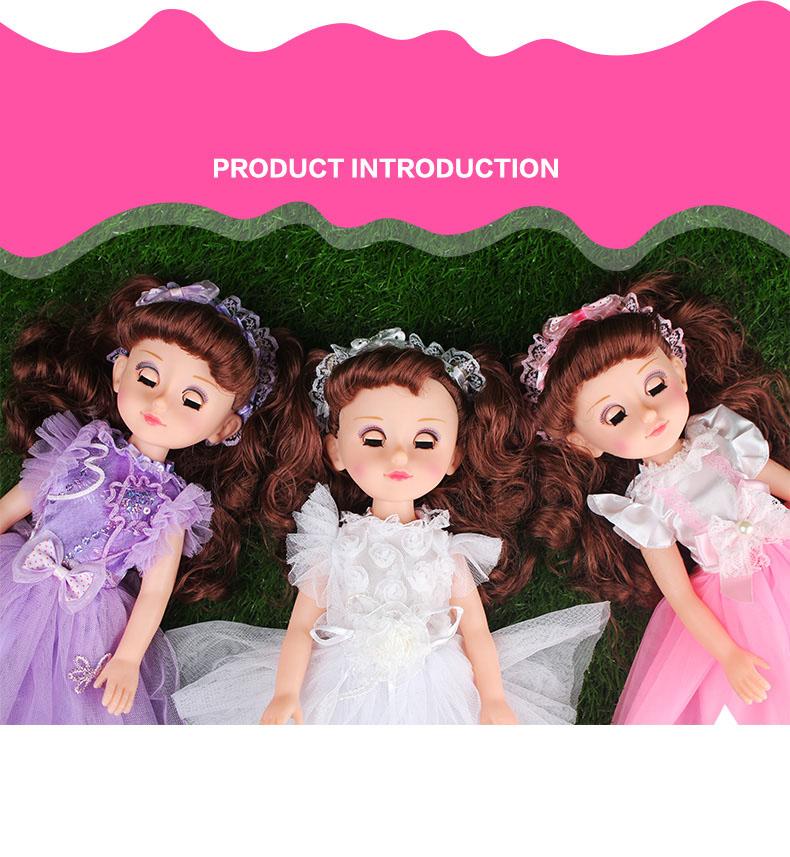 Búp Bê Mắt 4D Doll Thông Minh Biết Hát ,Phát Nhạc ( Tím)