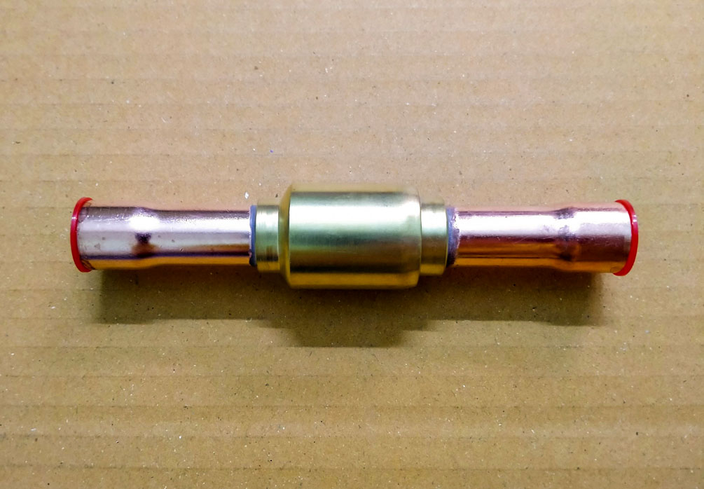 Check valve - Van 1 chiều phi 10 - Van chặn 1 chiều bằng đồng phi 10 dùng trong hệ thống lạnh, kho lạnh, điều hòa công nghiệp