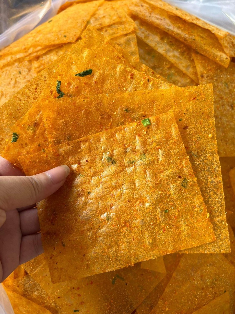 combo 5 bịch bánh tráng phô mai vị tép hành